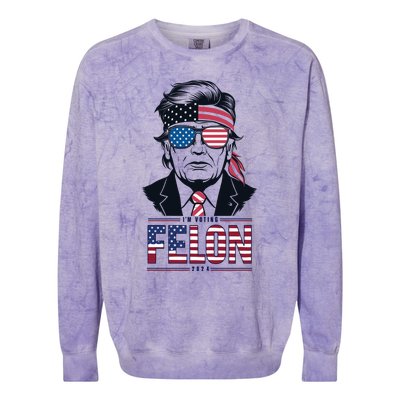 Rally For Trump 2024 Unite For Donald Trump Presidency Colorblast Crewneck Sweatshirt