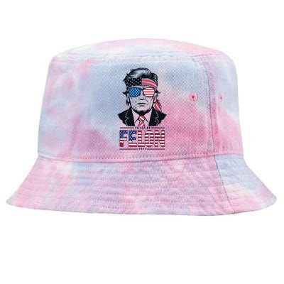 Rally For Trump 2024 Unite For Donald Trump Presidency Tie-Dyed Bucket Hat