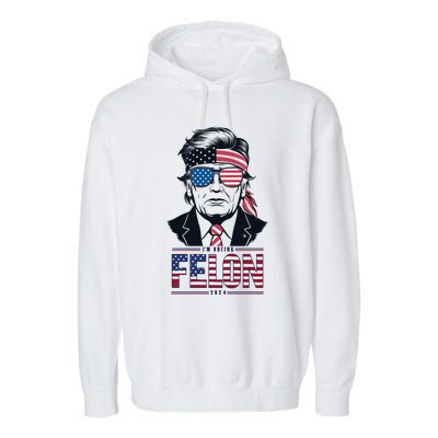 Rally For Trump 2024 Unite For Donald Trump Presidency Garment-Dyed Fleece Hoodie