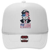 Rally For Trump 2024 Unite For Donald Trump Presidency High Crown Mesh Back Trucker Hat