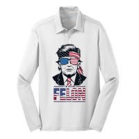 Rally For Trump 2024 Unite For Donald Trump Presidency Silk Touch Performance Long Sleeve Polo