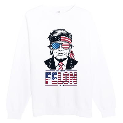 Rally For Trump 2024 Unite For Donald Trump Presidency Premium Crewneck Sweatshirt