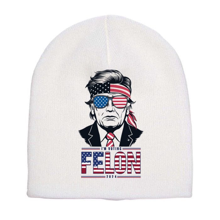 Rally For Trump 2024 Unite For Donald Trump Presidency Short Acrylic Beanie