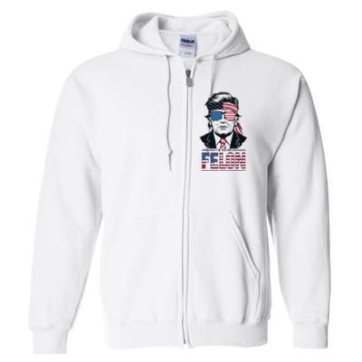 Rally For Trump 2024 Unite For Donald Trump Presidency Full Zip Hoodie