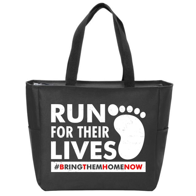 Run For Their Lives #Bring Them Home Now Zip Tote Bag