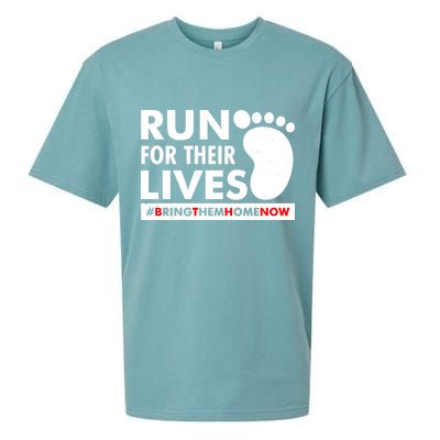 Run For Their Lives #Bring Them Home Now Sueded Cloud Jersey T-Shirt