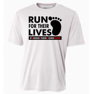 Run For Their Lives #Bring Them Home Now Cooling Performance Crew T-Shirt