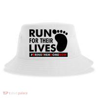 Run For Their Lives #Bring Them Home Now Sustainable Bucket Hat