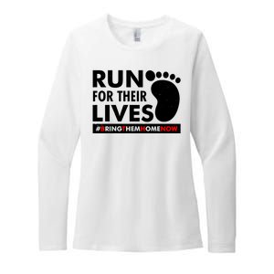 Run For Their Lives #Bring Them Home Now Womens CVC Long Sleeve Shirt