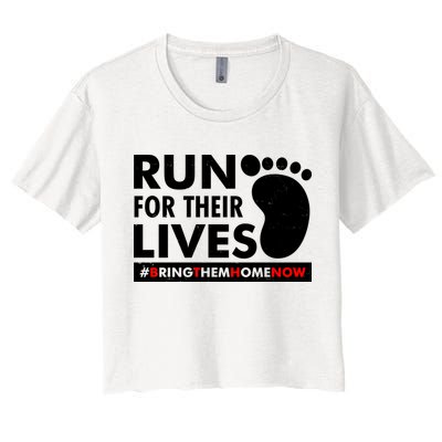 Run For Their Lives #Bring Them Home Now Crop Top
