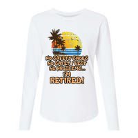 Retired For The Construction Worker Womens Cotton Relaxed Long Sleeve T-Shirt