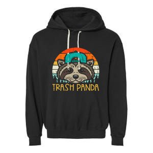 Raccoon Face Trash Panda Cool S.T.R.E.E.T Cat Garment-Dyed Fleece Hoodie