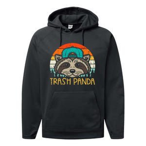 Raccoon Face Trash Panda Cool S.T.R.E.E.T Cat Performance Fleece Hoodie