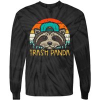 Raccoon Face Trash Panda Cool S.T.R.E.E.T Cat Tie-Dye Long Sleeve Shirt