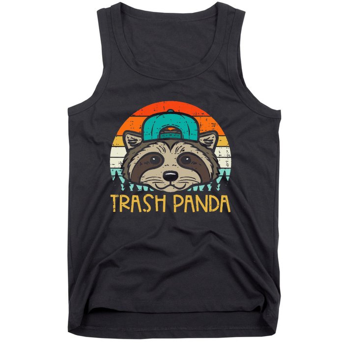 Raccoon Face Trash Panda Cool S.T.R.E.E.T Cat Tank Top