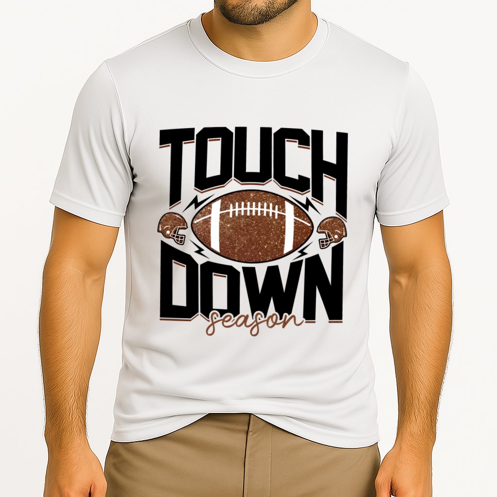 Retro Football Touch Down Season Performance Shirt