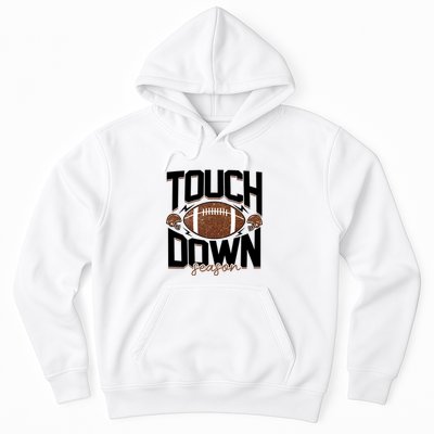 Retro Football Touch Down Season Hoodie