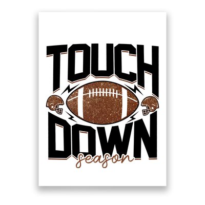Retro Football Touch Down Season Poster