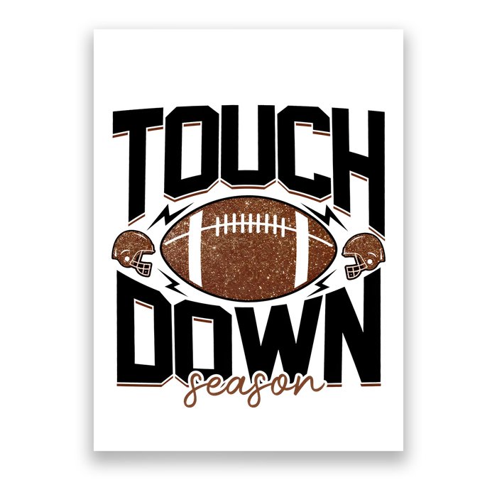 Retro Football Touch Down Season Poster