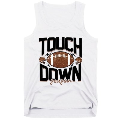 Retro Football Touch Down Season Tank Top