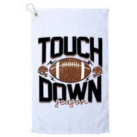 Retro Football Touch Down Season Golf Towel