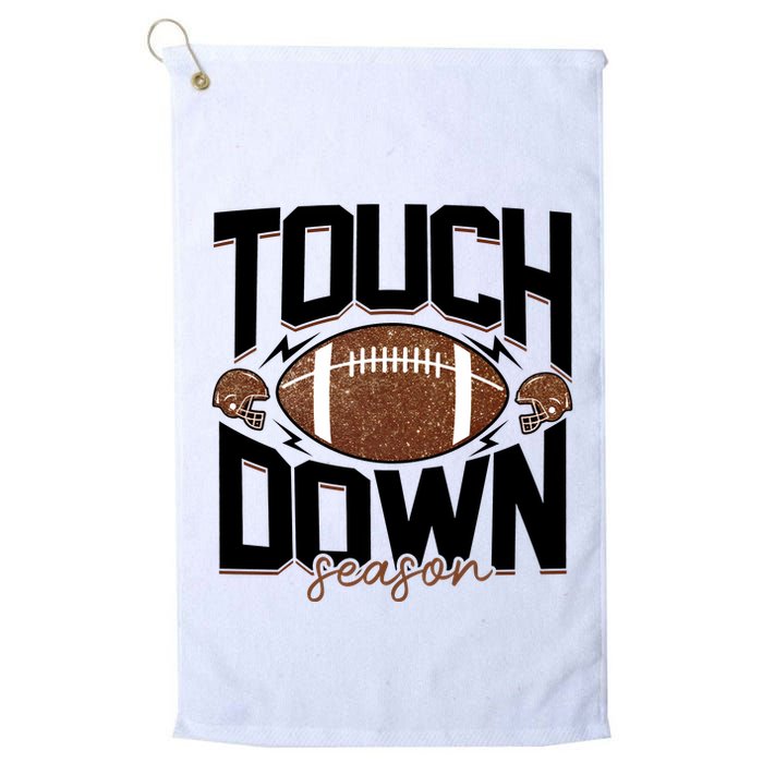 Retro Football Touch Down Season Golf Towel