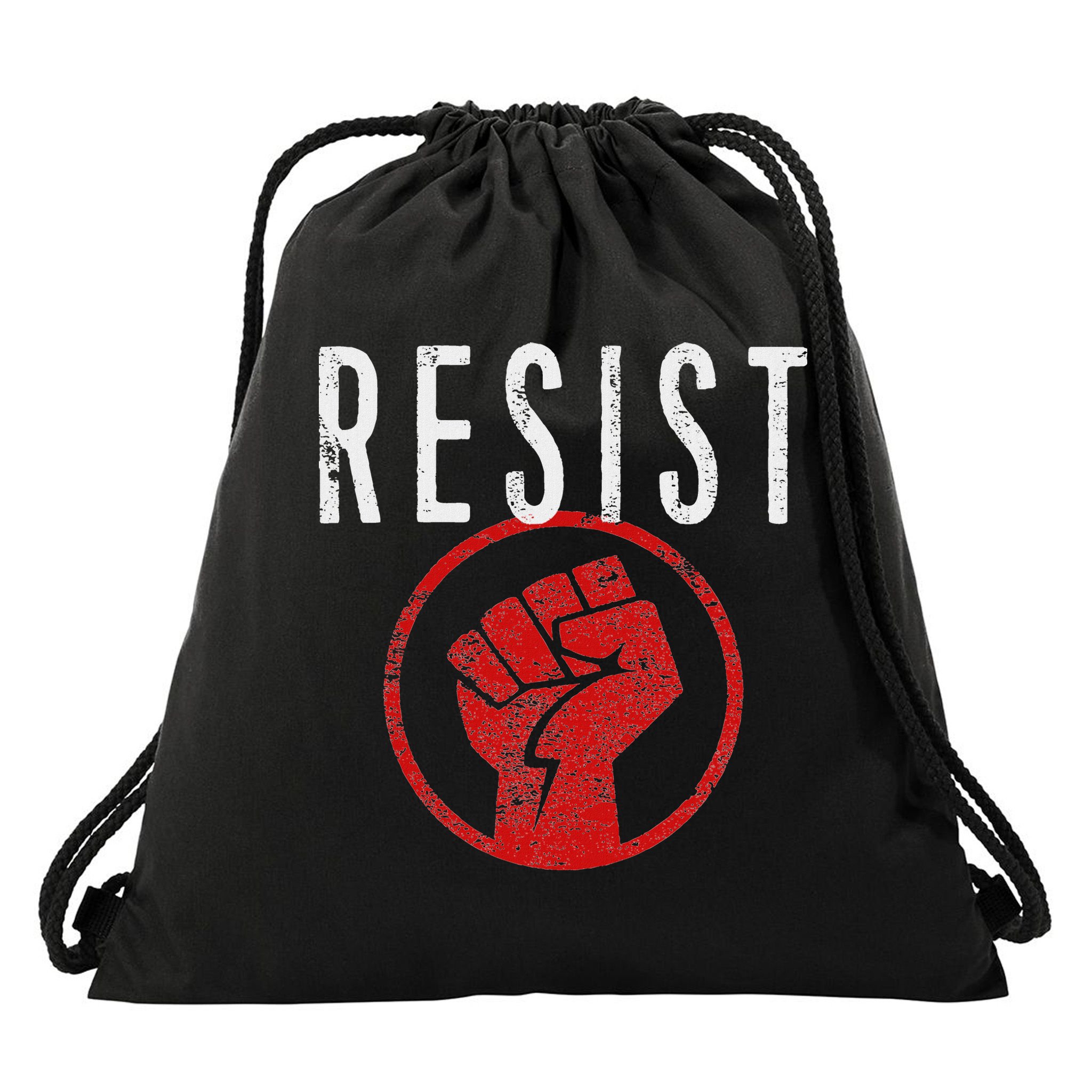 Resist Fist T Be Part Of The Resistance Anti Trump Drawstring Bag