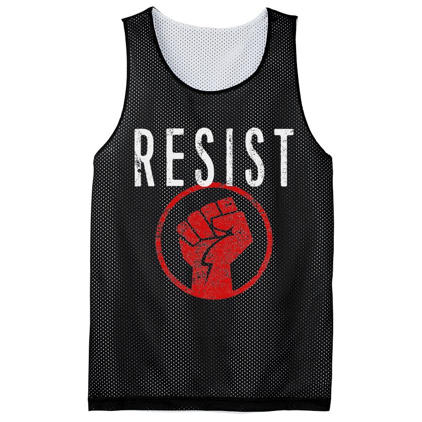 Resist Fist T Be Part Of The Resistance Anti Trump Mesh Reversible Basketball Jersey Tank