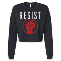Resist Fist T Be Part Of The Resistance Anti Trump Cropped Pullover Crew