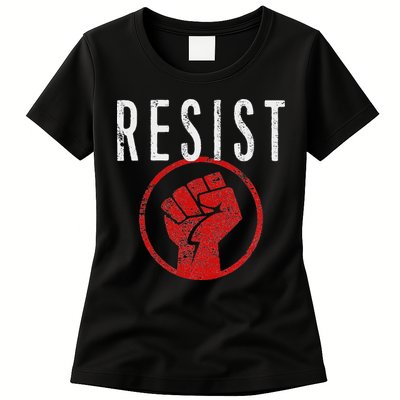 Resist Fist T Be Part Of The Resistance Anti Trump Womens T-Shirt