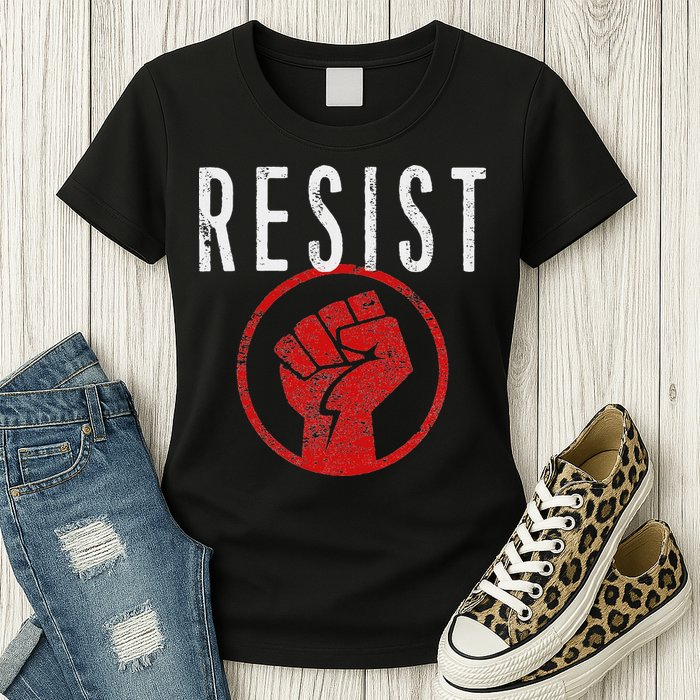 Resist Fist T Be Part Of The Resistance Anti Trump Womens T-Shirt