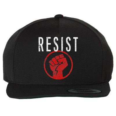Resist Fist T Be Part Of The Resistance Anti Trump Wool Snapback Cap