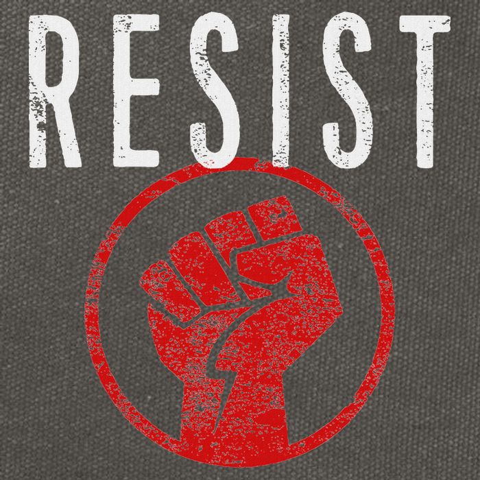 Resist Fist T Be Part Of The Resistance Anti Trump Cotton Canvas Backpack