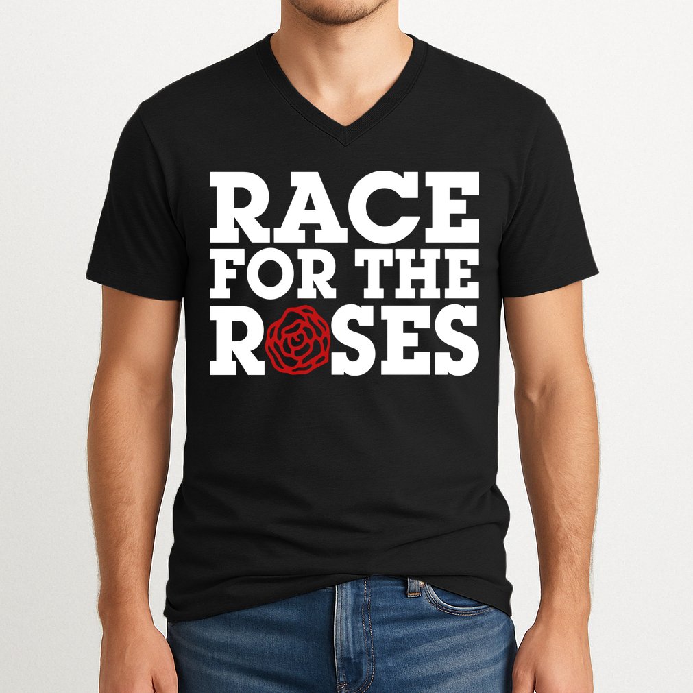 Race For The Roses V-Neck T-Shirt