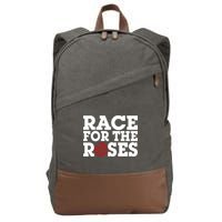 Race For The Roses Cotton Canvas Backpack
