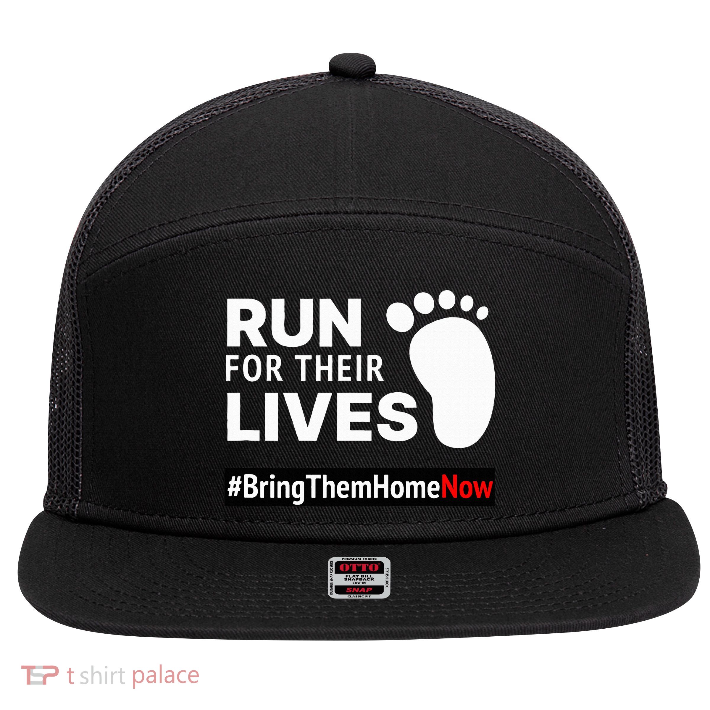 Run for Their Lives 7 Panel Mesh Trucker Snapback Hat