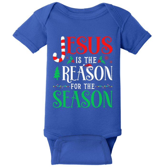 Reason for the Season Celebrating Christmas with Jesus Baby Bodysuit