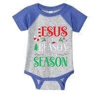 Reason for the Season Celebrating Christmas with Jesus Infant Baby Jersey Bodysuit