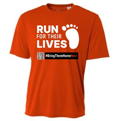 Run For Their Lives Bring Them Home Now Cooling Performance Crew T-Shirt