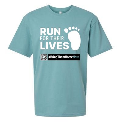 Run For Their Lives Bring Them Home Now Sueded Cloud Jersey T-Shirt