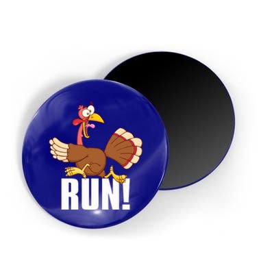 Run! Funny Thanksgiving Running 5k Race Turkey Trot Great Gift Magnet