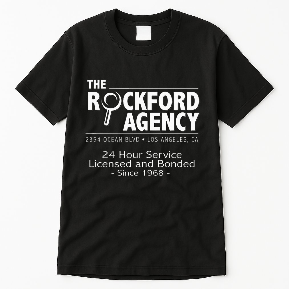 Rockford Files The Rockford Agency Classic Tv Tall T-Shirt