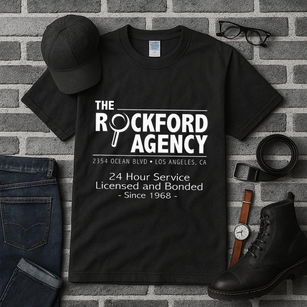 Rockford Files The Rockford Agency Classic Tv Tall T-Shirt