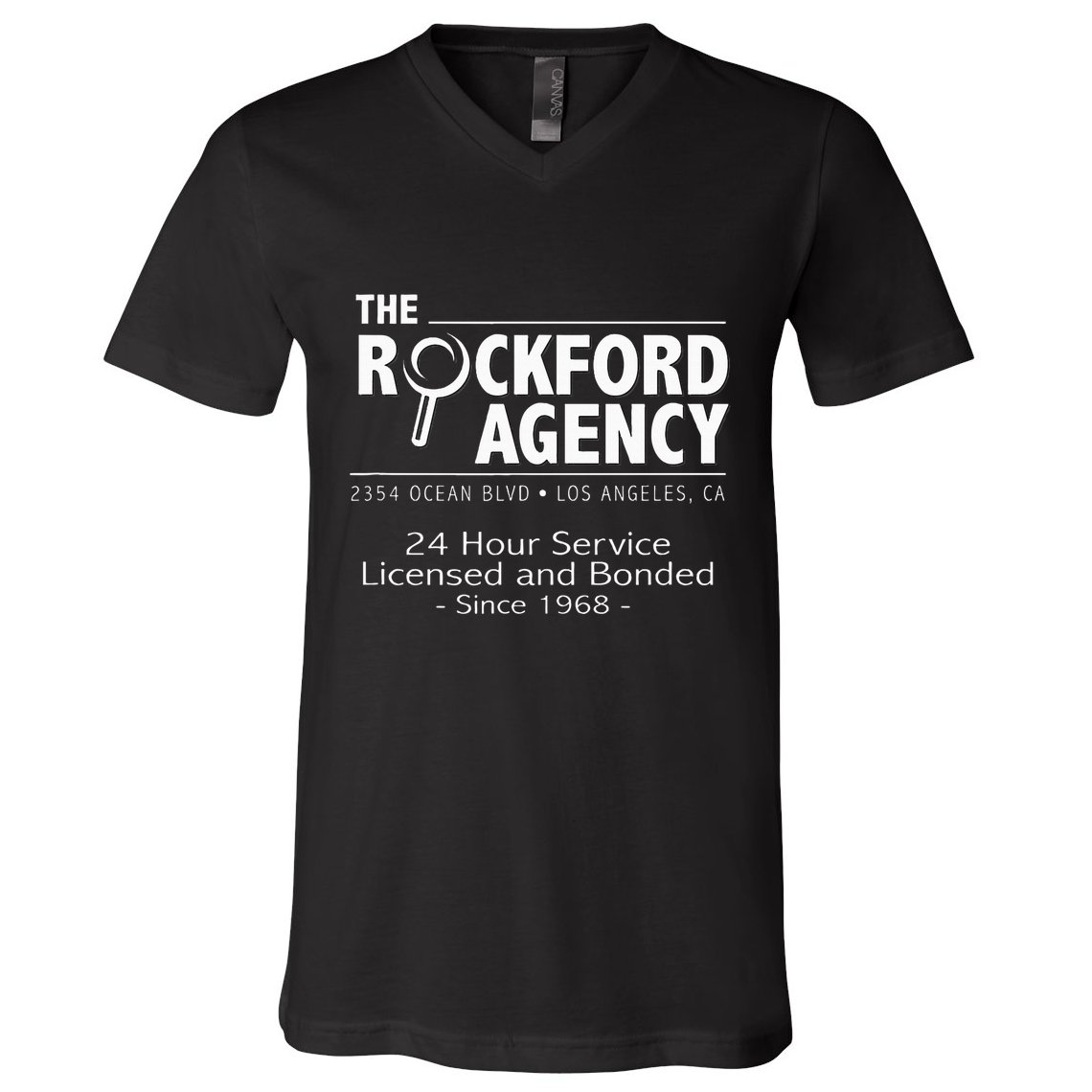 Rockford Files The Rockford Agency Classic Tv V-Neck T-Shirt