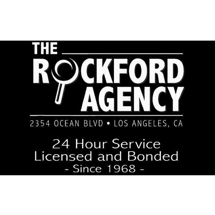 Rockford Files The Rockford Agency Classic Tv Bumper Sticker