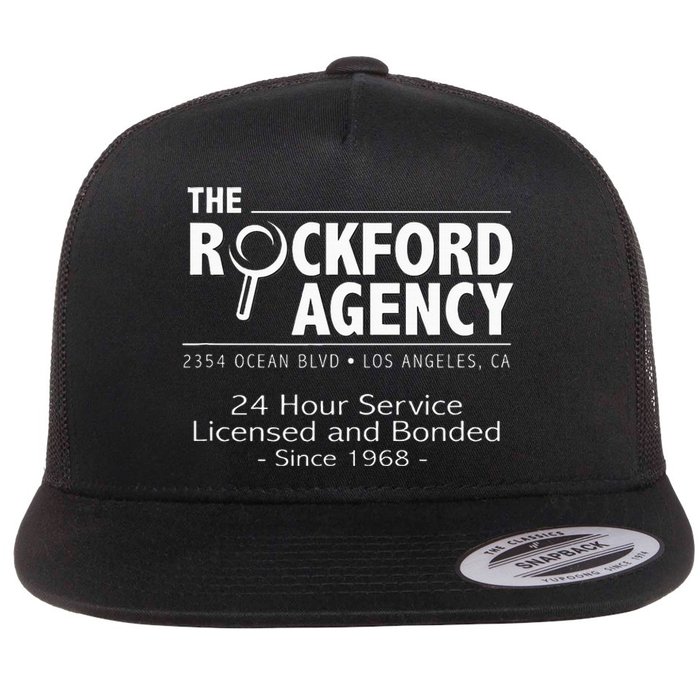 Rockford Files The Rockford Agency Classic Tv Flat Bill Trucker Hat