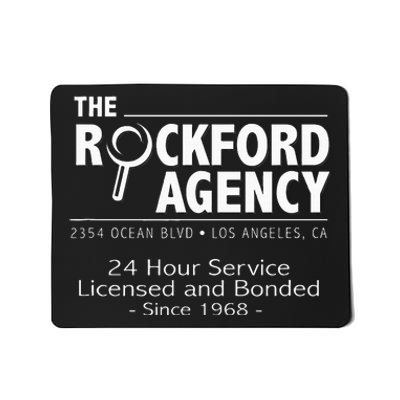 Rockford Files The Rockford Agency Classic Tv Mousepad