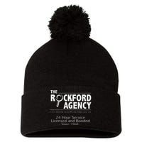 Rockford Files The Rockford Agency Classic Tv Pom Pom 12in Knit Beanie