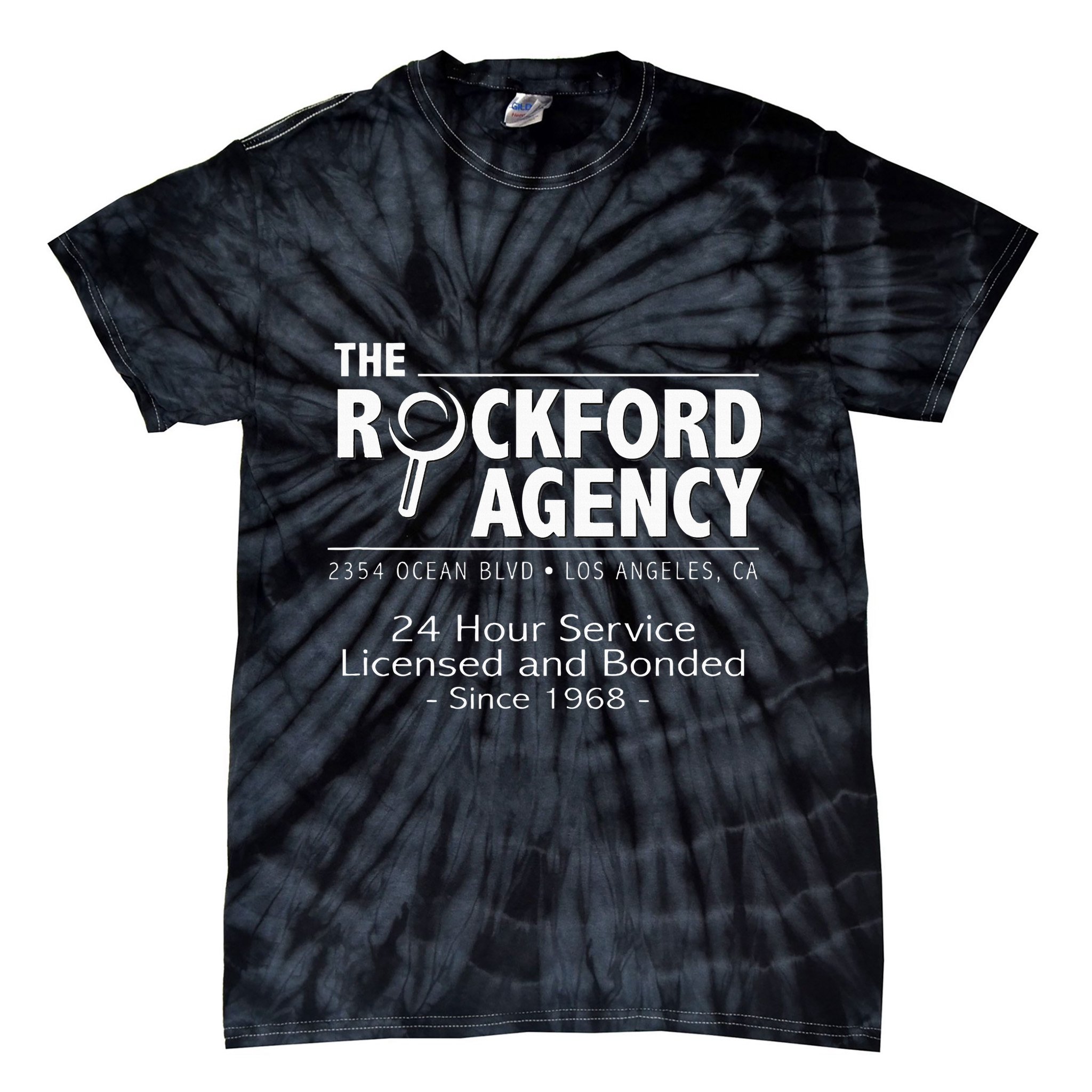 Rockford Files The Rockford Agency Classic Tv Tie-Dye T-Shirt