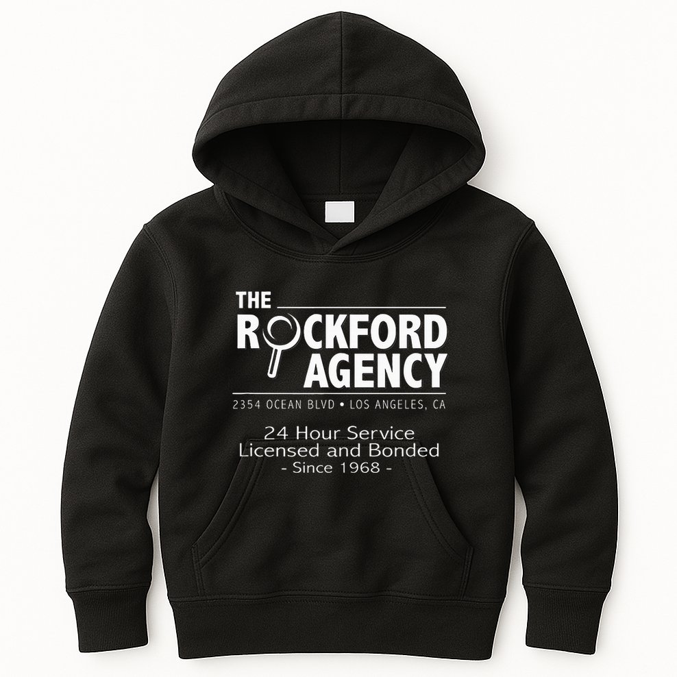 Rockford Files The Rockford Agency Classic Tv Kids Hoodie